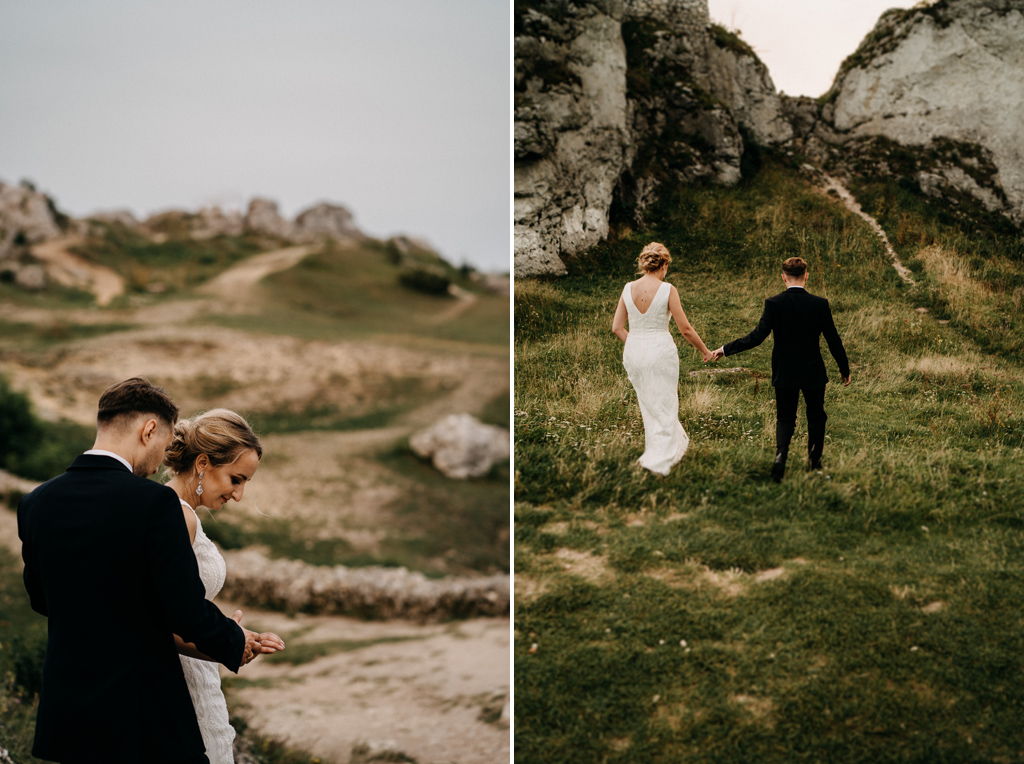 Romantyczna, plenerowa sesja ślubna na zamku w Olsztynie