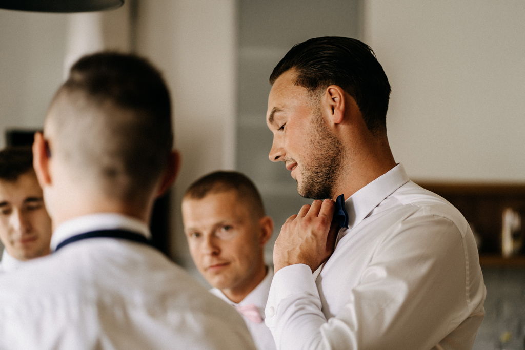 Fotograf Ślubny w Łodzi - Przygotowania u Pana Młodego