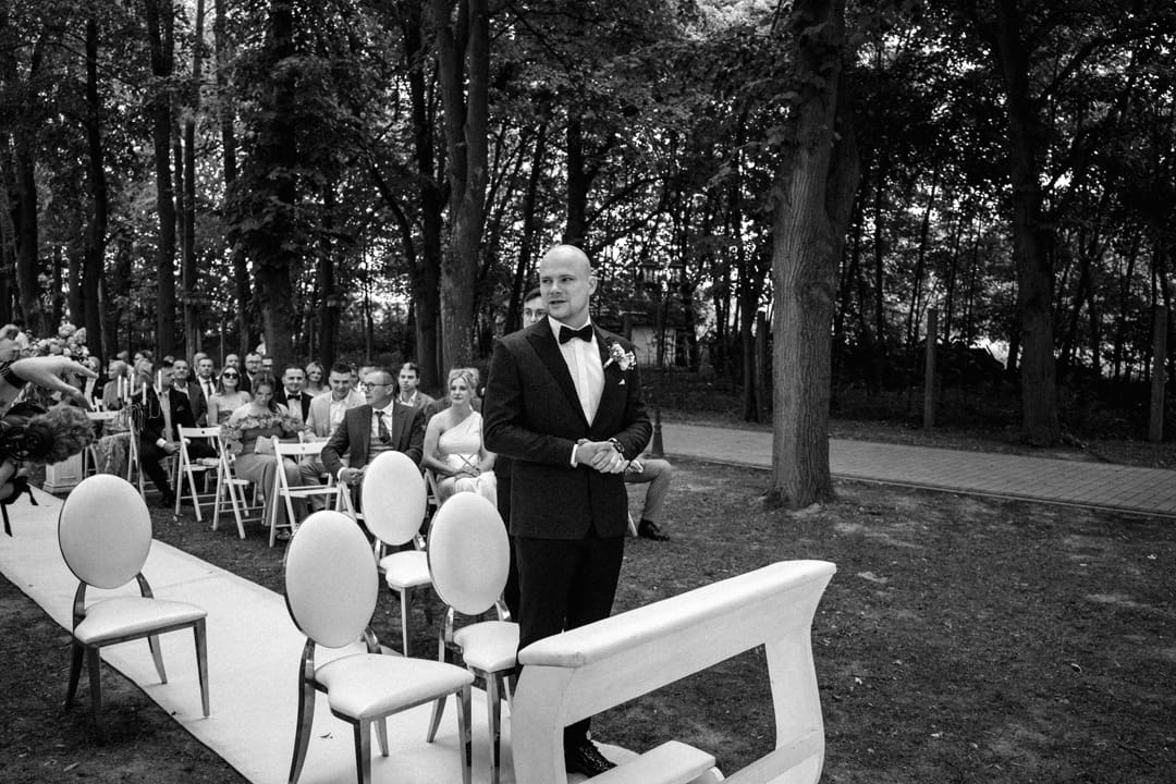 Ślub kościelny w plenerze Lipowy Dwór