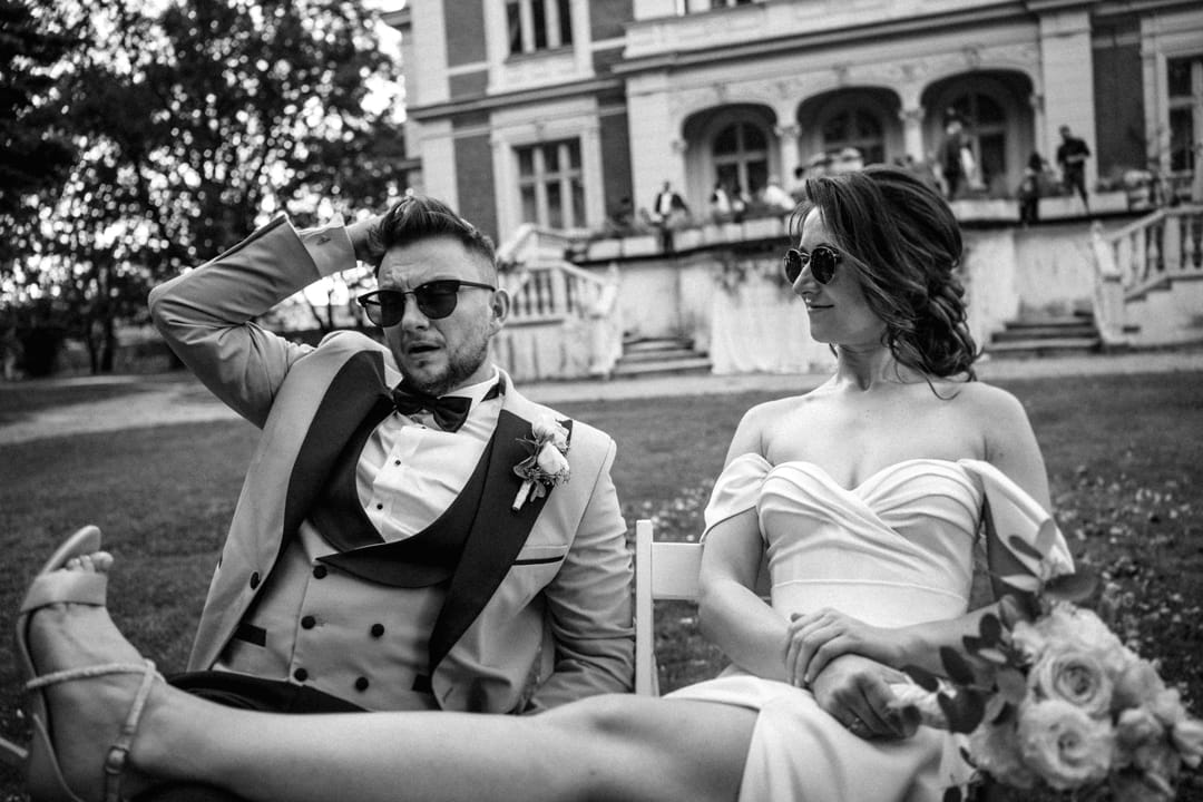 Sesja w dniu ślubu w Pałacu Ksawerów