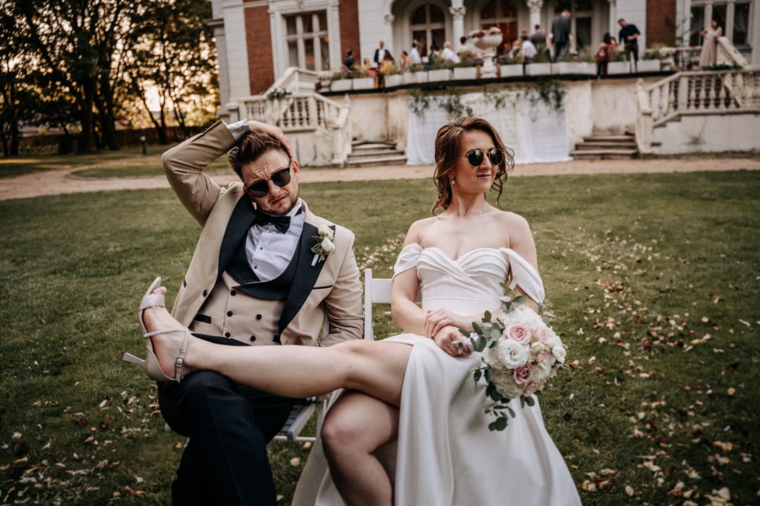 Sesja w dniu ślubu w Pałacu Ksawerów