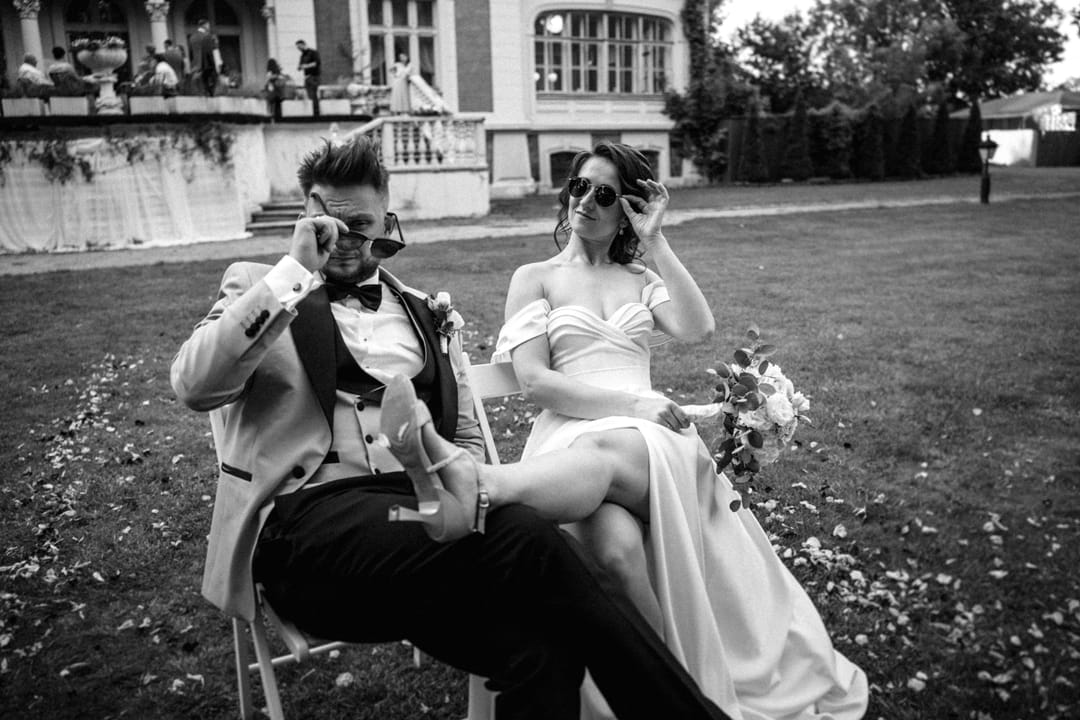 Sesja w dniu ślubu w Pałacu Ksawerów