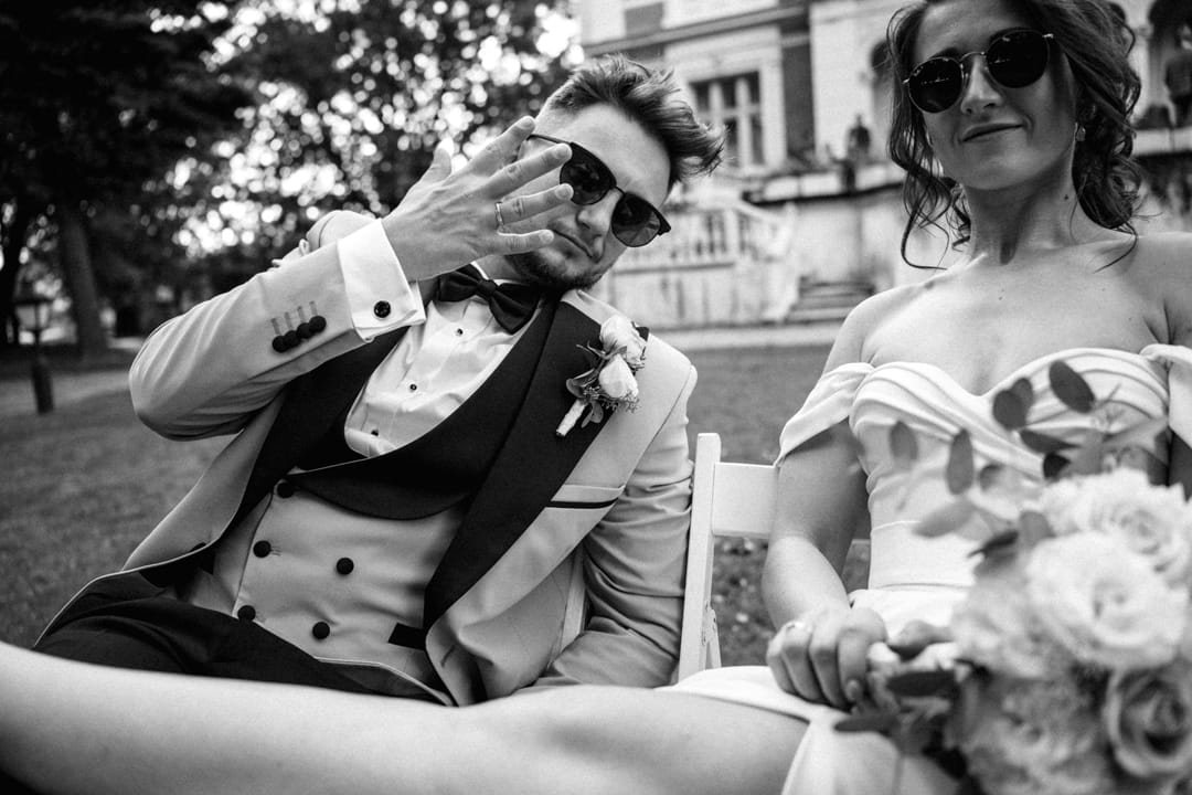 Sesja w dniu ślubu w Pałacu Ksawerów