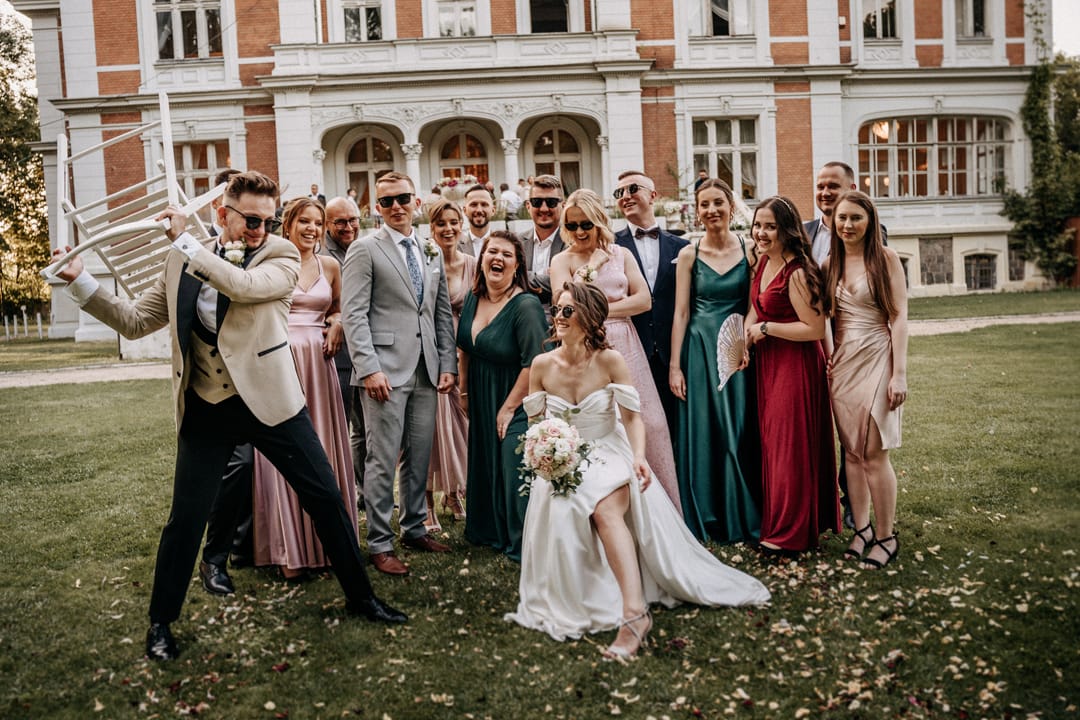 Sesja w dniu ślubu w Pałacu Ksawerów