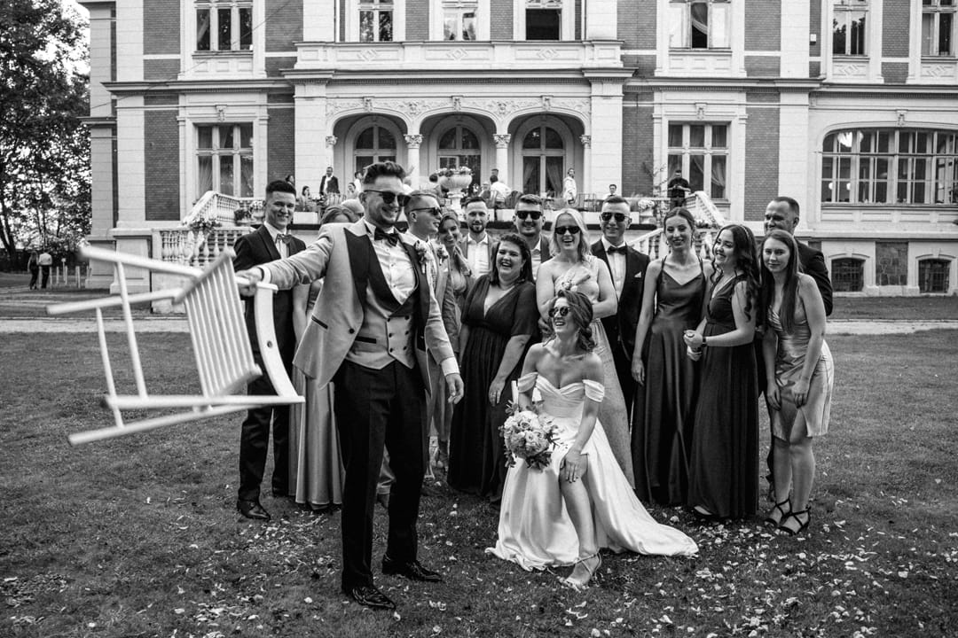 Sesja w dniu ślubu w Pałacu Ksawerów